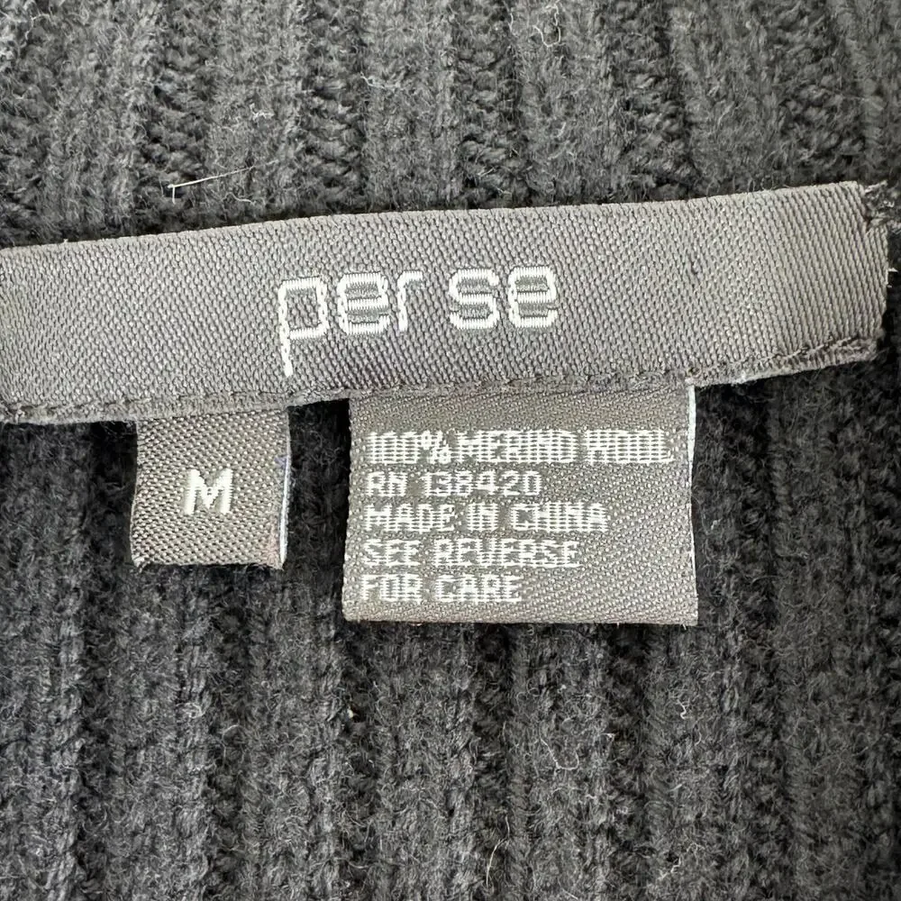 Per se quilted/wool‎ zip up jacket